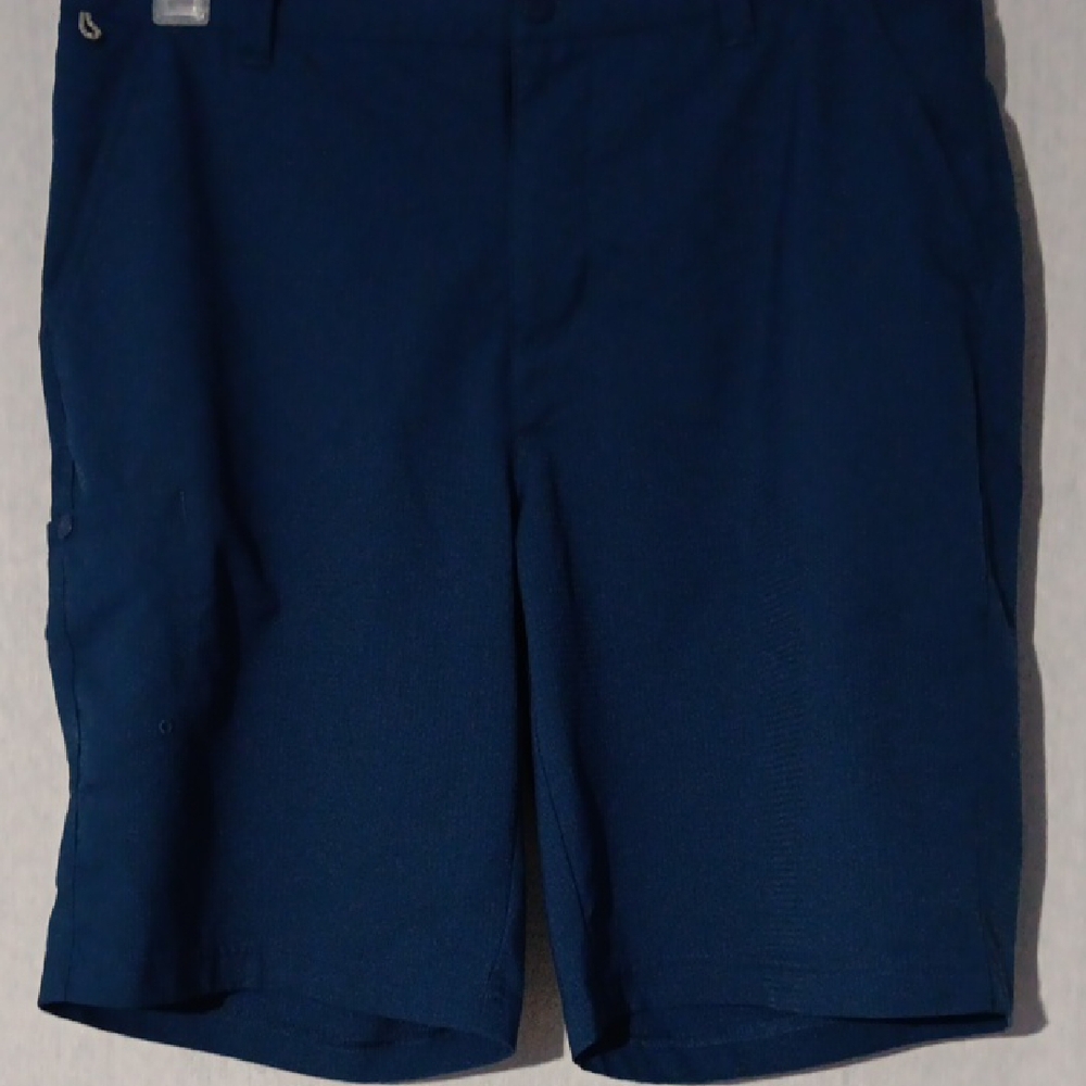 Columbia PFG Performance Fishing Gear Pocket Snap Water Wicking Blue Shorts 34